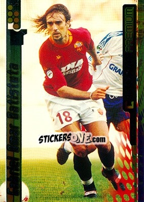 Sticker Gabriel Omar Batistuta - Calcio Cards 2000-2001 Premium n. 163 - Panini