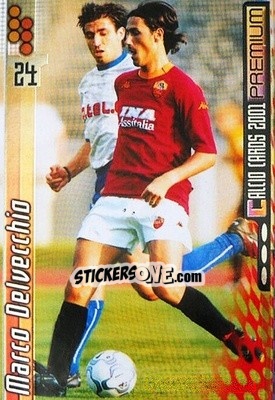Sticker Marco Delvecchio - Calcio Cards 2000-2001 Premium n. 164 - Panini