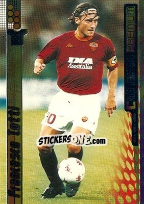 Sticker Francesco Totti - Calcio Cards 2000-2001 Premium n. 165 - Panini