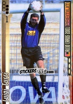 Sticker Luigi Turci - Calcio Cards 2000-2001 Premium n. 166 - Panini