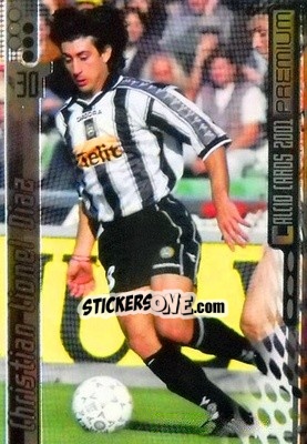 Sticker Christian Lionel Diaz - Calcio Cards 2000-2001 Premium n. 170 - Panini