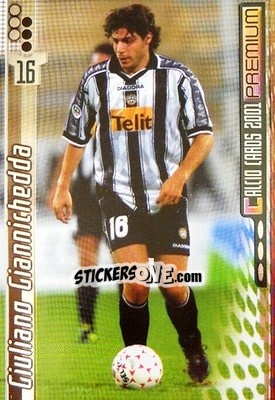 Sticker Giuliano Giannichedda - Calcio Cards 2000-2001 Premium n. 172 - Panini