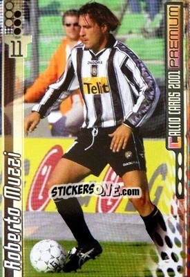 Sticker Roberto Muzzi - Calcio Cards 2000-2001 Premium n. 175 - Panini