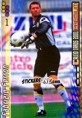Sticker Fabrizio Ferron - Calcio Cards 2000-2001 Premium n. 177 - Panini