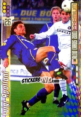 Sticker Luigi Apolloni - Calcio Cards 2000-2001 Premium - Panini