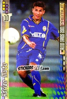 Sticker Adrian Mutu - Calcio Cards 2000-2001 Premium n. 187 - Panini