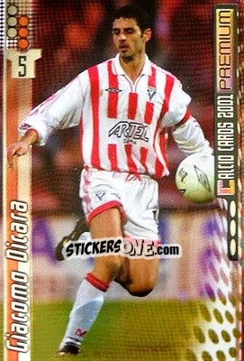 Sticker Giacomo Dicara - Calcio Cards 2000-2001 Premium n. 191 - Panini