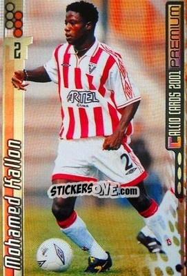 Sticker Mohamed Kallon - Calcio Cards 2000-2001 Premium n. 197 - Panini