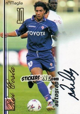 Sticker Manuel Rui Costa - Calcio Cards 2000-2001 Premium n. A4 - Panini