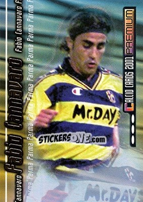 Figurina Fabio Cannavaro - Calcio Cards 2000-2001 Premium - Panini