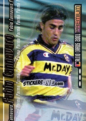 Sticker Fabio Cannavaro - Calcio Cards 2000-2001 Premium n. B2 - Panini