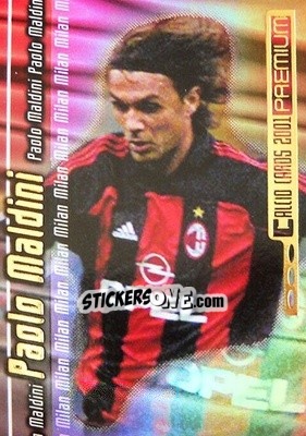 Sticker Paolo Maldini - Calcio Cards 2000-2001 Premium n. B5 - Panini
