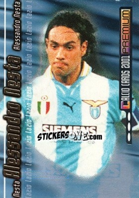Sticker Alessandro Nesta - Calcio Cards 2000-2001 Premium n. B6 - Panini