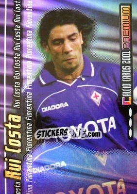Sticker Manuel Rui Costa - Calcio Cards 2000-2001 Premium n. B7 - Panini