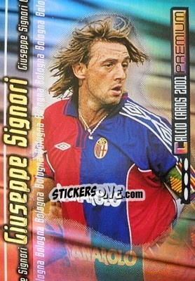 Sticker Giuseppe Signori - Calcio Cards 2000-2001 Premium - Panini