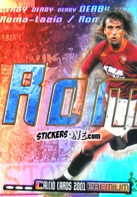 Sticker Roma vs Lazio - Calcio Cards 2000-2001 Premium - Panini