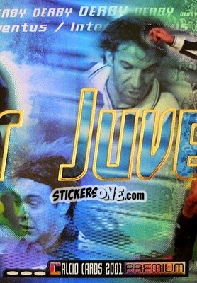 Sticker Inter vs Juventus - Calcio Cards 2000-2001 Premium n. D8 - Panini