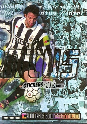 Sticker Inter vs Juventus - Calcio Cards 2000-2001 Premium n. D9 - Panini