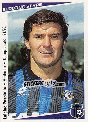 Cromo Luigino Pasciullo - Shooting Stars Calcio 1991-1992 - Merlin