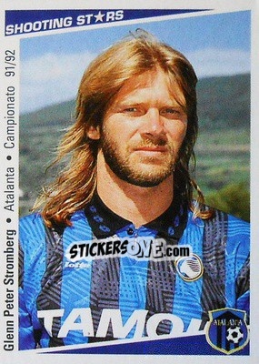 Figurina Glenn Peter Stromberg - Shooting Stars Calcio 1991-1992 - Merlin