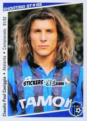 Sticker Claudio Paul Caniggia - Shooting Stars Calcio 1991-1992 n. 25 - Merlin