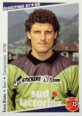 Sticker Enzo Biato - Shooting Stars Calcio 1991-1992 - Merlin