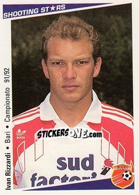 Sticker Ivan Rizzardi - Shooting Stars Calcio 1991-1992 - Merlin
