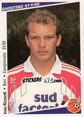 Sticker Ivan Rizzardi - Shooting Stars Calcio 1991-1992 n. 31 - Merlin