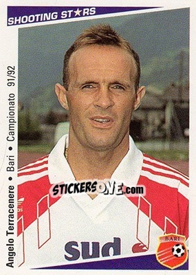 Sticker Angelo Terracenere - Shooting Stars Calcio 1991-1992 n. 32 - Merlin