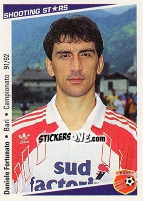 Sticker Daniele Fortunato - Shooting Stars Calcio 1991-1992 - Merlin
