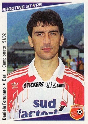 Cromo Daniele Fortunato - Shooting Stars Calcio 1991-1992 n. 35 - Merlin