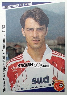 Sticker Stefano Maccoppi - Shooting Stars Calcio 1991-1992 n. 40 - Merlin