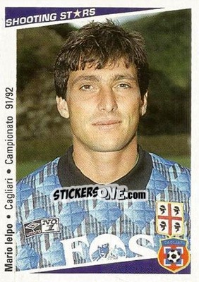 Cromo Mario Ielpo - Shooting Stars Calcio 1991-1992 n. 43 - Merlin