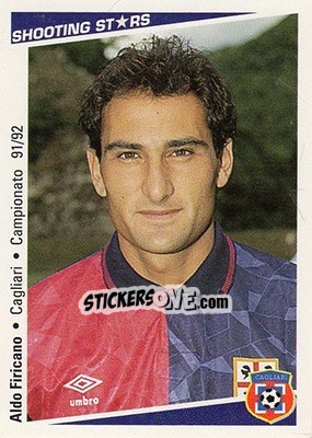 Sticker Aldo Firicano - Shooting Stars Calcio 1991-1992 n. 48 - Merlin