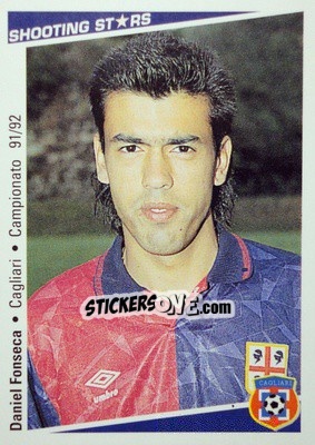 Sticker Daniel Fonseca - Shooting Stars Calcio 1991-1992 - Merlin