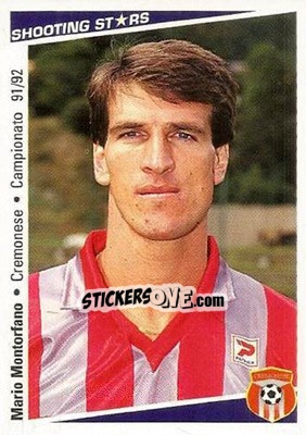 Sticker Mario Montorfano - Shooting Stars Calcio 1991-1992 n. 61 - Merlin