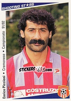 Sticker Enrico Piccioni - Shooting Stars Calcio 1991-1992 n. 65 - Merlin