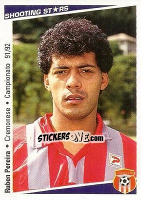 Sticker Ruben Pereira - Shooting Stars Calcio 1991-1992 - Merlin