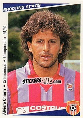 Sticker Alviero Chiorri - Shooting Stars Calcio 1991-1992 n. 68 - Merlin