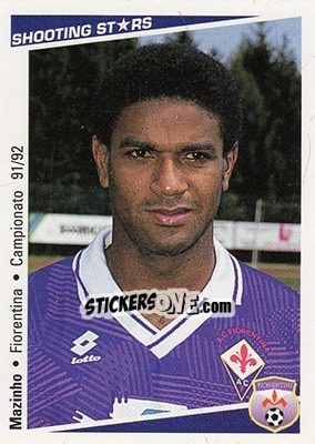 Figurina Mazinho - Shooting Stars Calcio 1991-1992 - Merlin