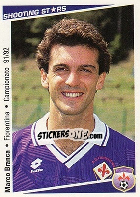 Cromo Marco Branca - Shooting Stars Calcio 1991-1992 - Merlin