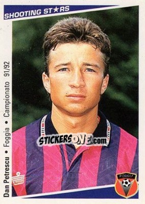 Sticker Dan Petrescu - Shooting Stars Calcio 1991-1992 n. 86 - Merlin