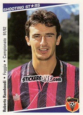 Sticker Roberto Rambuadi - Shooting Stars Calcio 1991-1992 - Merlin