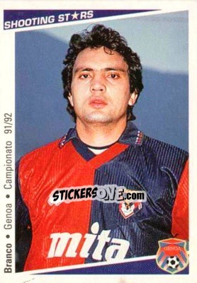 Sticker Branco - Shooting Stars Calcio 1991-1992 - Merlin