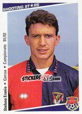 Figurina Stefano Eranio - Shooting Stars Calcio 1991-1992 - Merlin