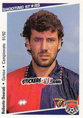 Cromo Roberto Onorati - Shooting Stars Calcio 1991-1992 - Merlin