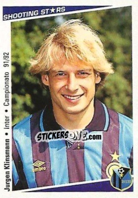 Figurina Jurgen Klinsmann - Shooting Stars Calcio 1991-1992 - Merlin