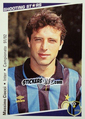Cromo Massimo Ciocci - Shooting Stars Calcio 1991-1992 - Merlin