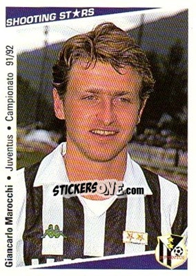 Sticker Giancarlo Marocchi - Shooting Stars Calcio 1991-1992 n. 134 - Merlin