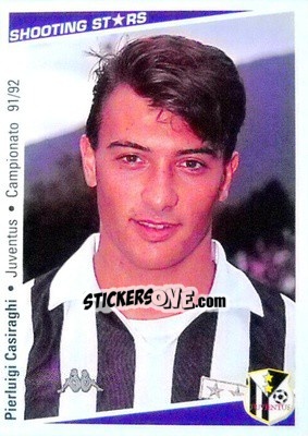 Sticker Pierluigi Casiraghi - Shooting Stars Calcio 1991-1992 n. 135 - Merlin